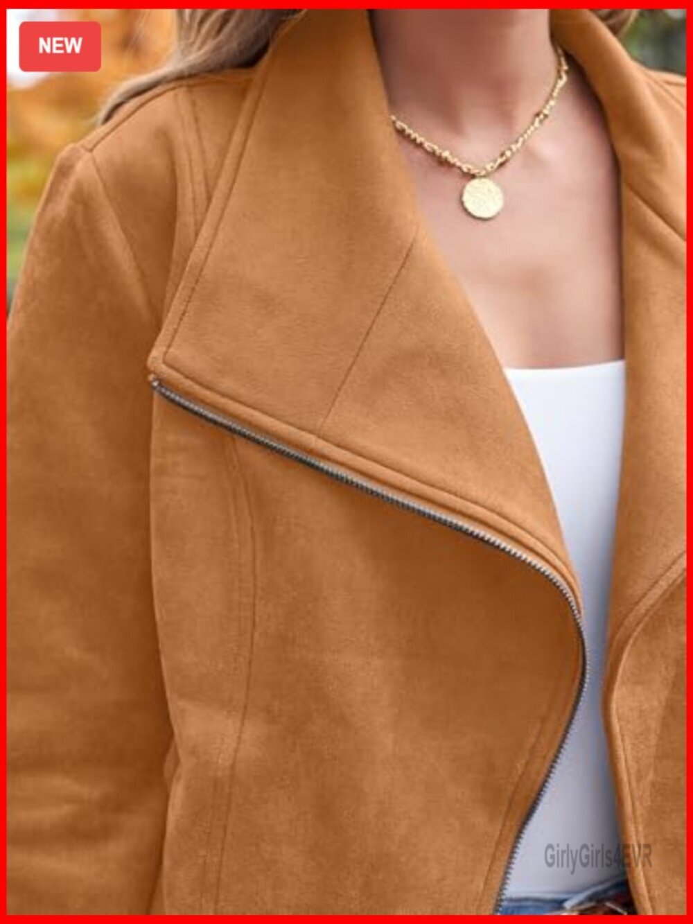 Faux Suede Cropped Jacket, Open Front Cardigan Style for Fall Winter Spring - Picture 5 of 6